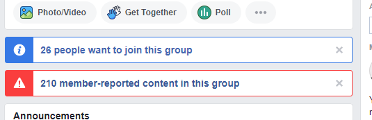 facebook report post to group admin