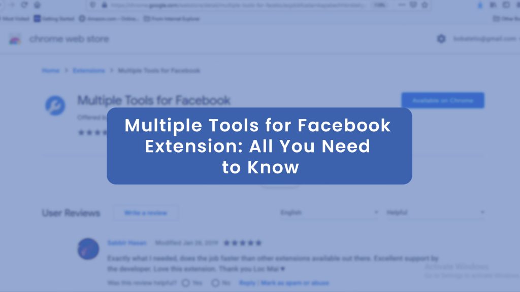 multiple tools for facebook