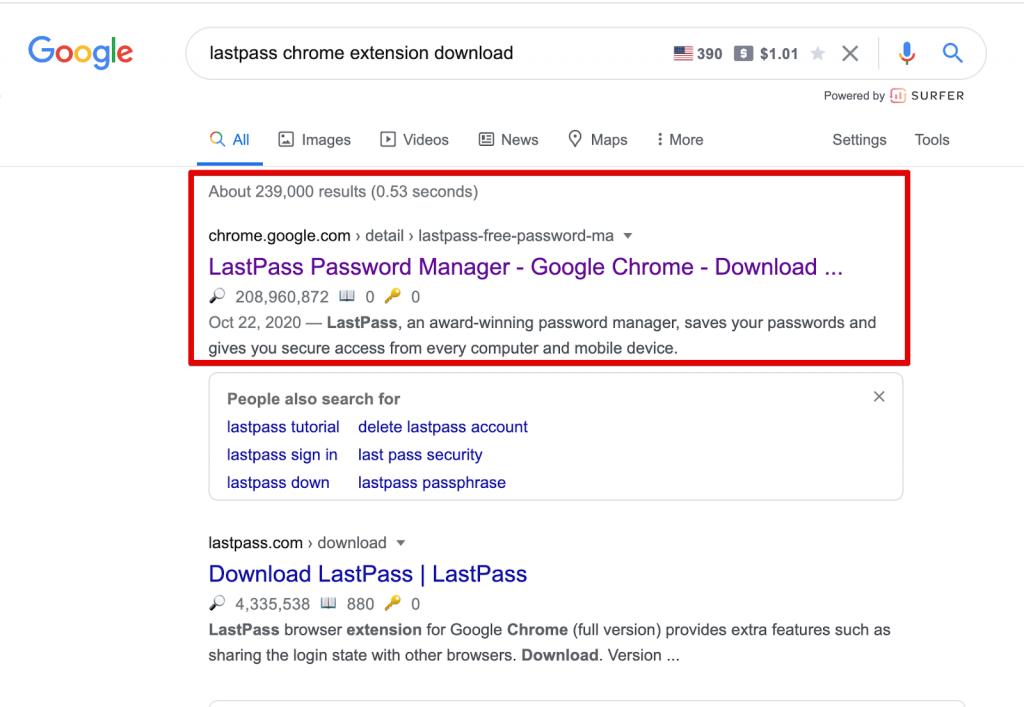 download lastpass google chrome extension