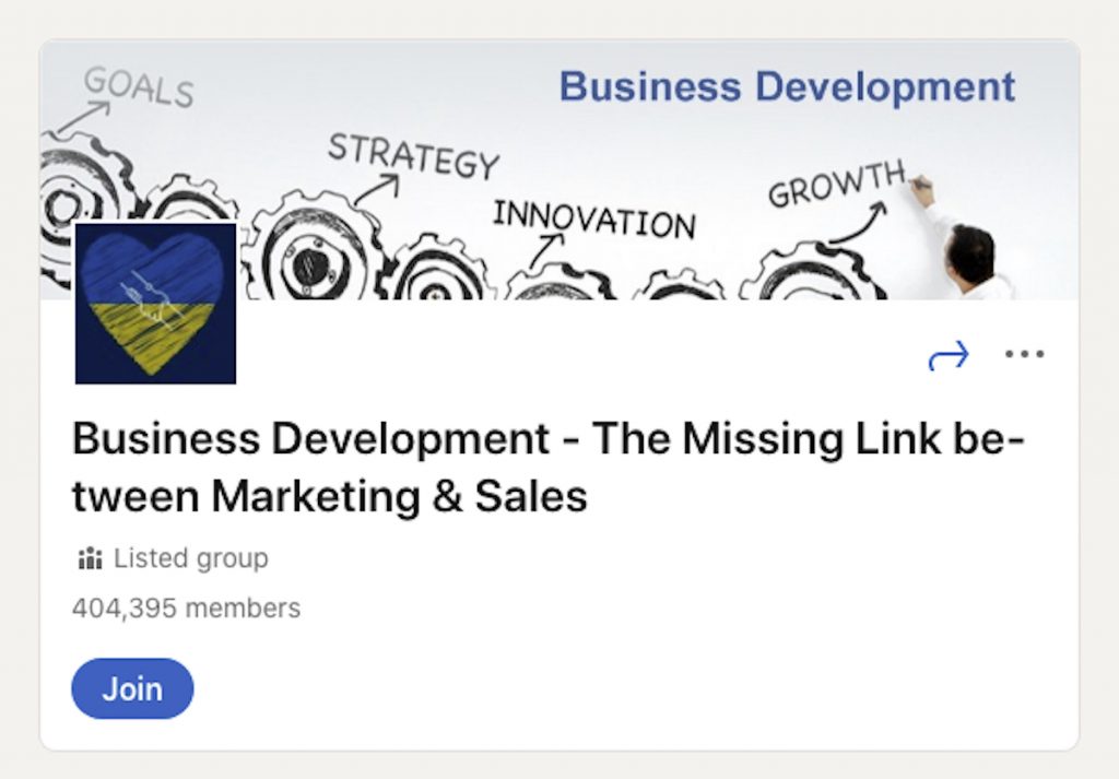 linkedin groups for business development