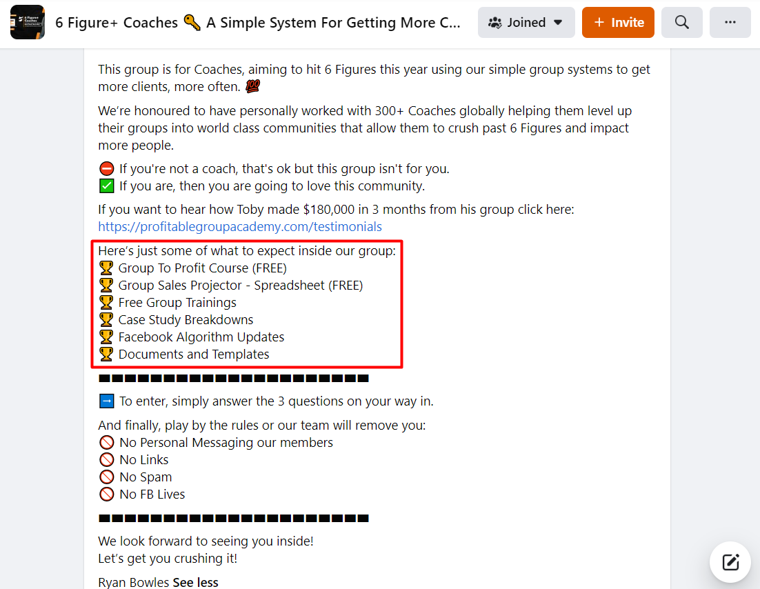 Facebook Group Description Template 101 Group Leads Blog