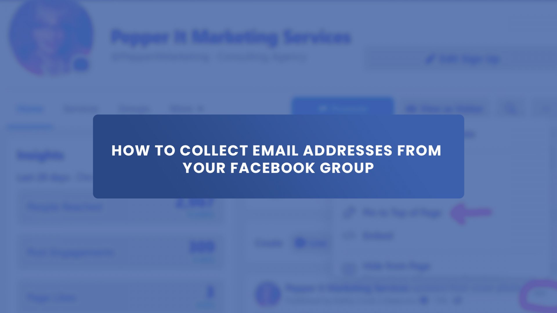 How To Collect Email Addresses From Facebook Group