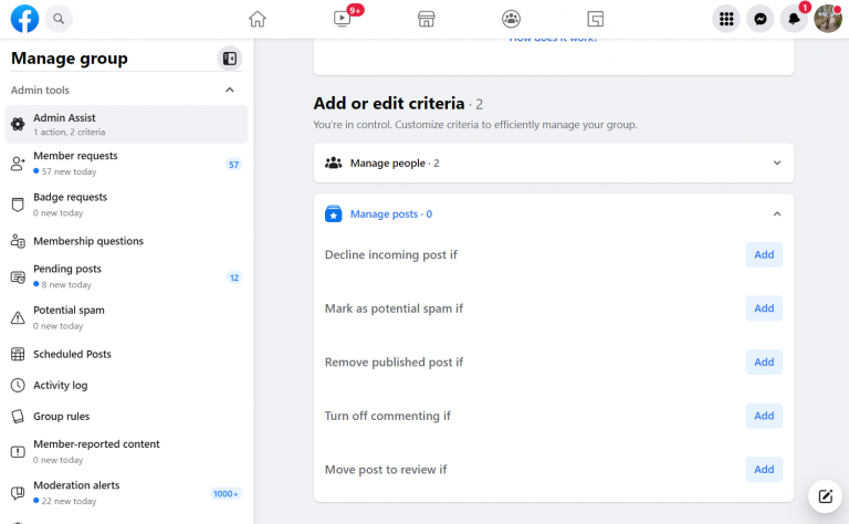 how to add co admin on facebook group
