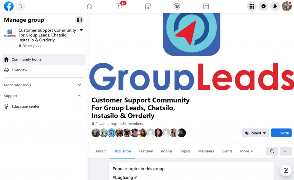 Kajabi community vs Facebook group - sample Facebook group