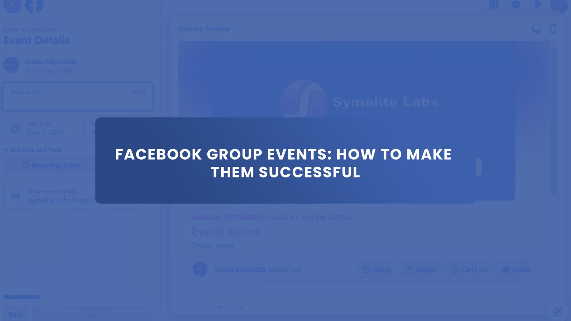 Facebook Group Events - How to Make Them Successful