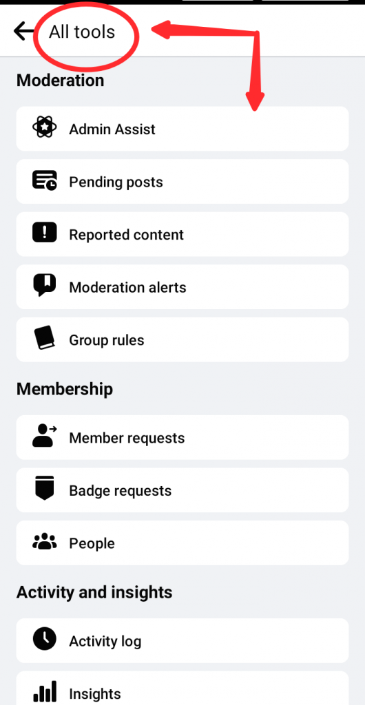All tools - Facebook group admin tools