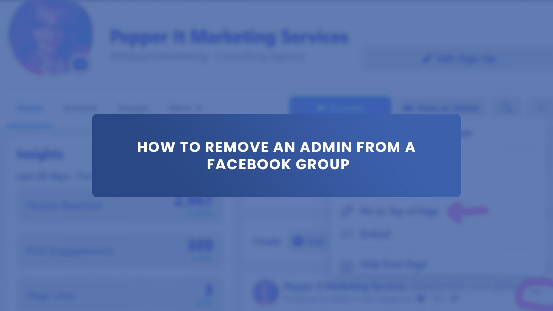 How To Remove An Admin From A Facebook Group