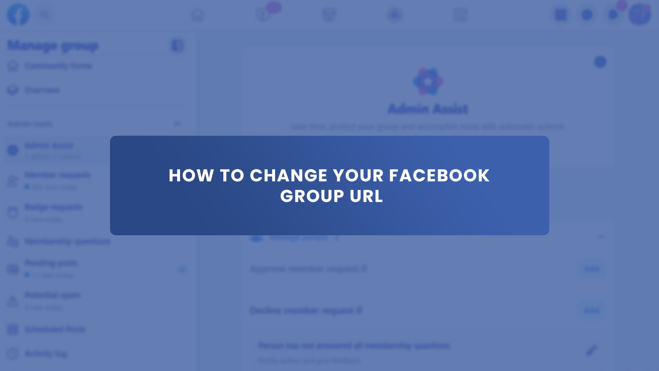 How to Change Your Facebook Group URL