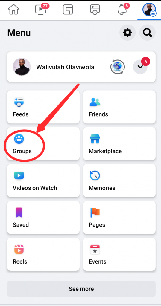 Select groups on the menu - A Comprehensive Guide to Facebook Group Membership Questions with Examples