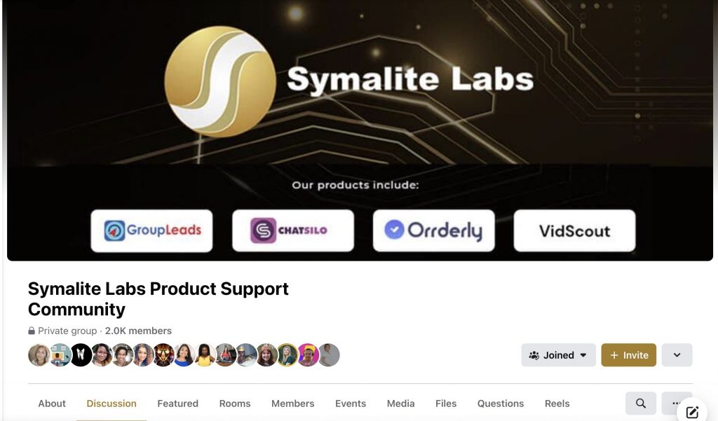 symalite-community - Facebook group marketing