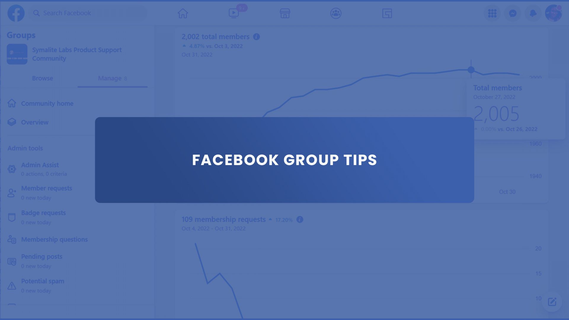 Facebook group tips