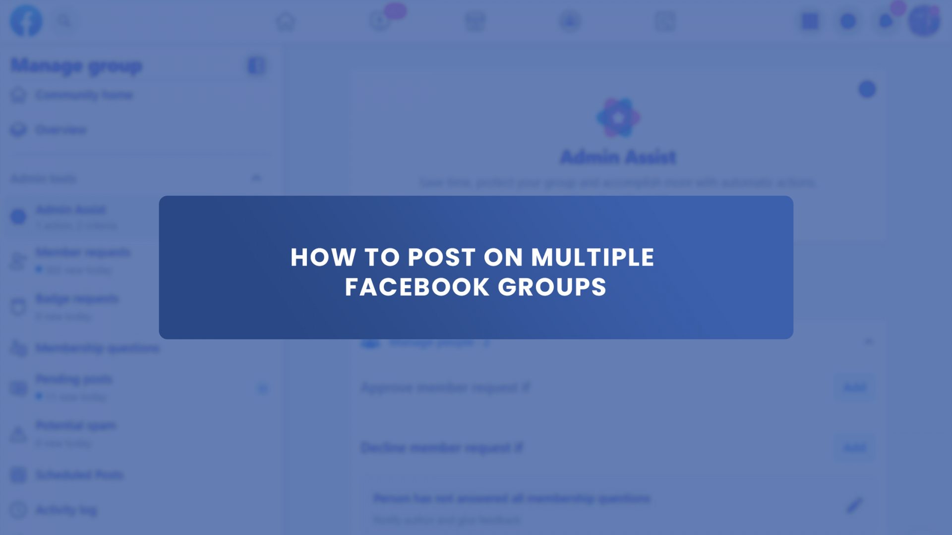 How to Post on Multiple Facebook Groups Without Getting Banned Group