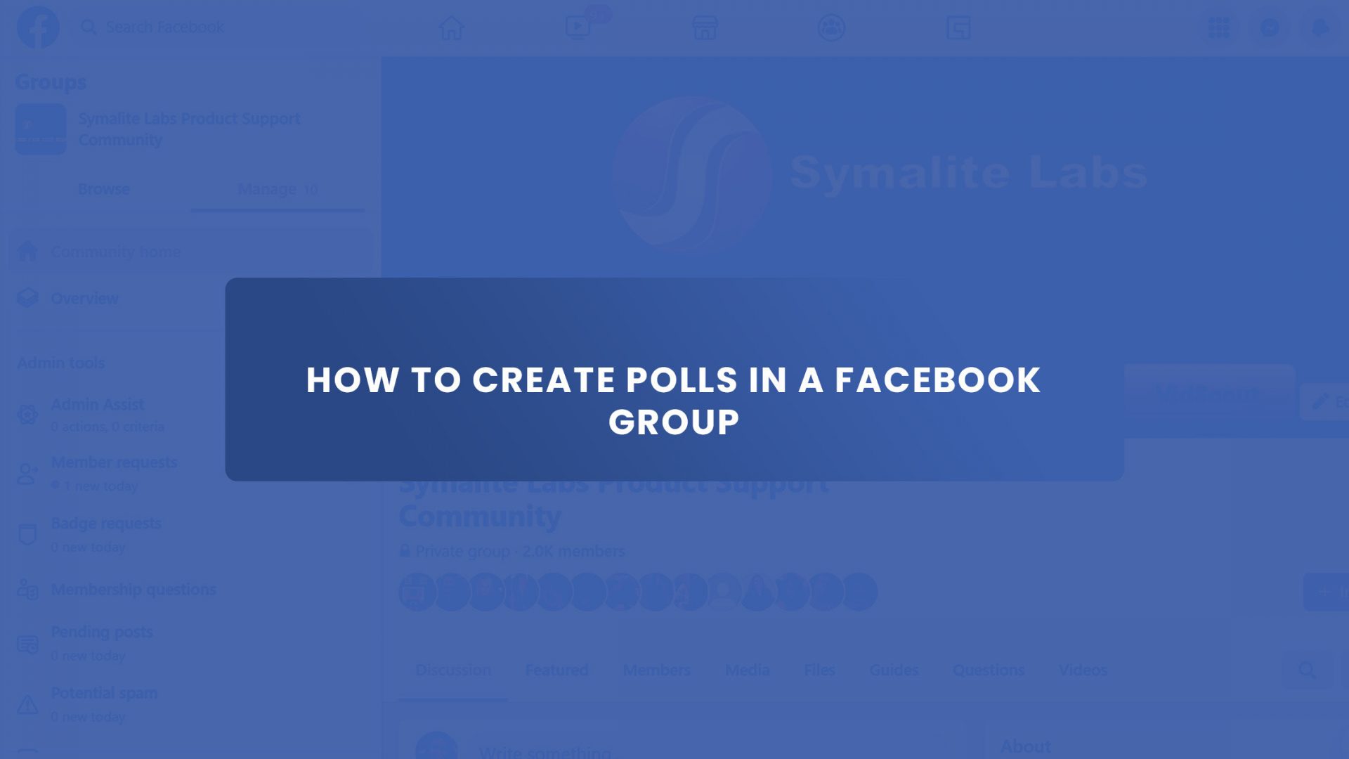 How to create polls in a facebook group