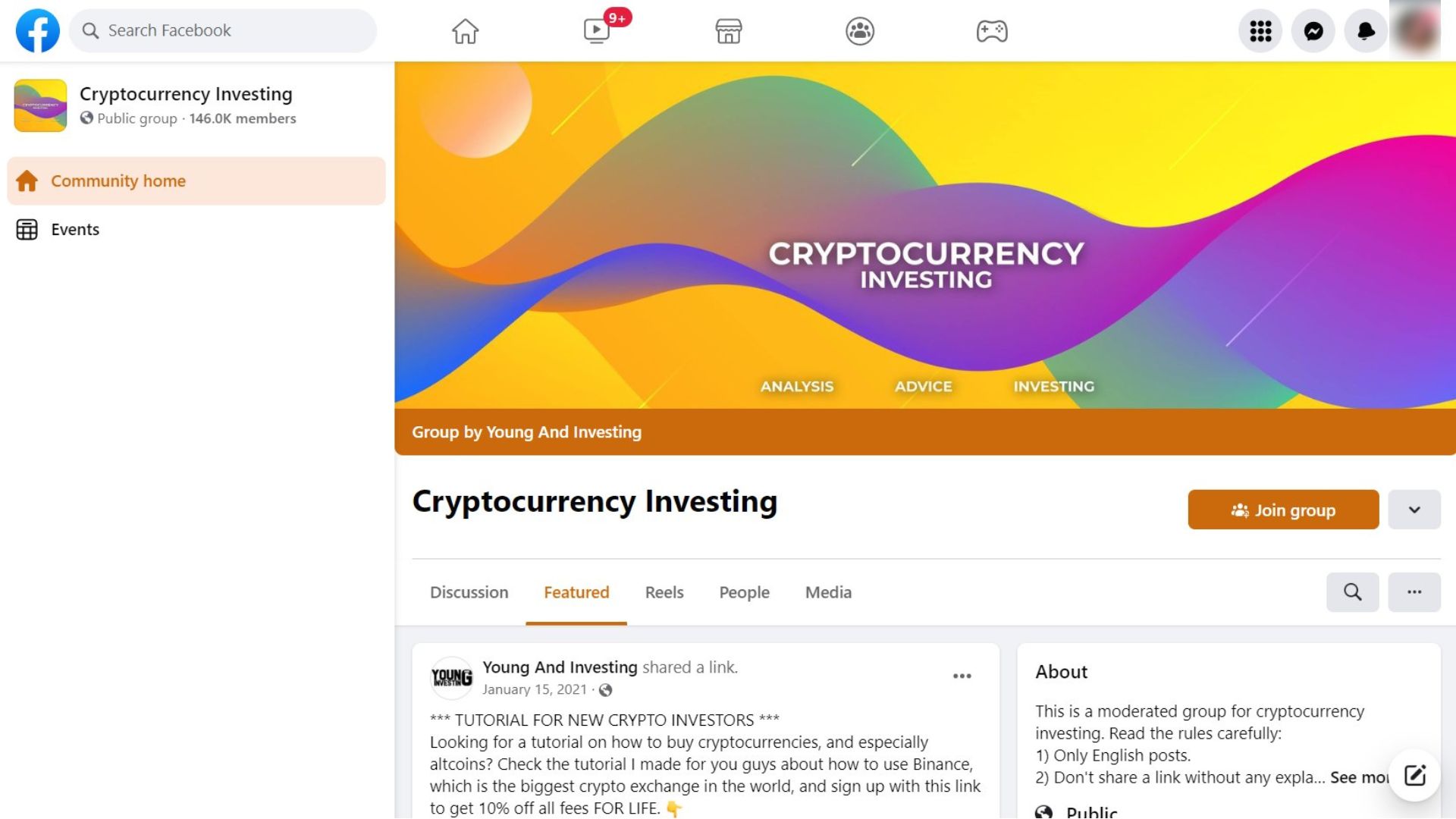 cryptocurrency facebook groups