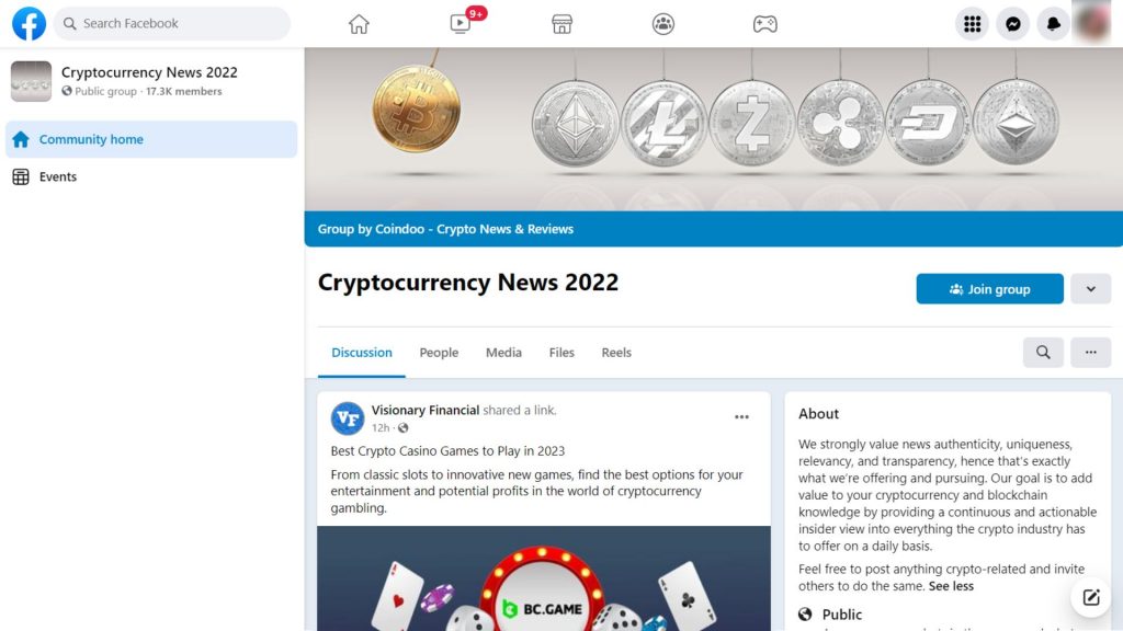 Cryptocurrency News 2022 - Best Cryptocurrency Facebook Groups
