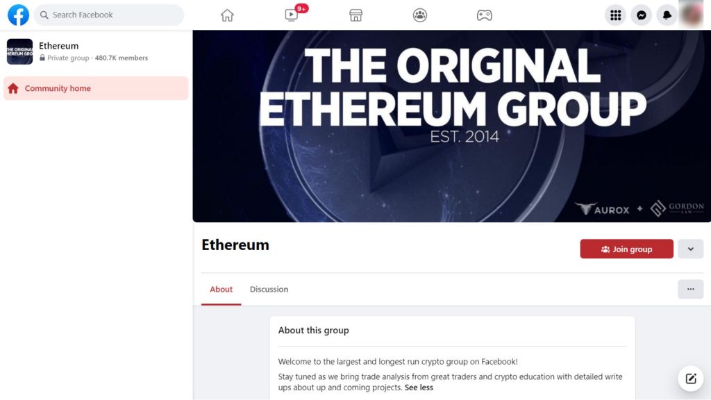 Ethereum - Best Cryptocurrency Facebook Groups