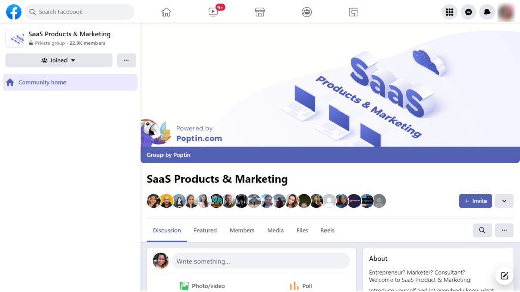 SaaS products and marketing - Best Facebook Groups for Entrepreneurs