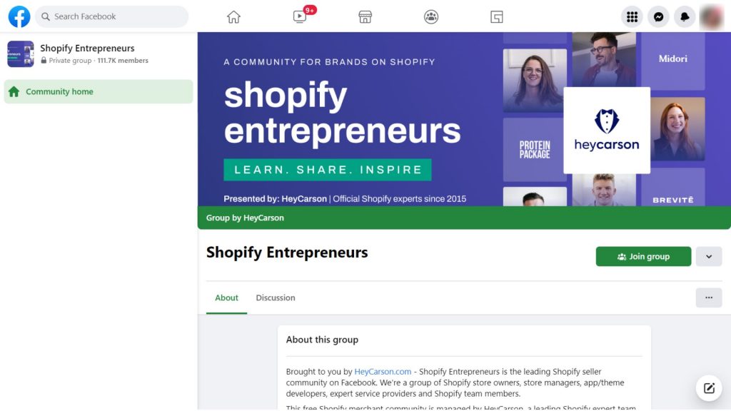 Shopify entrepreneurs - Best Facebook Groups for Entrepreneurs