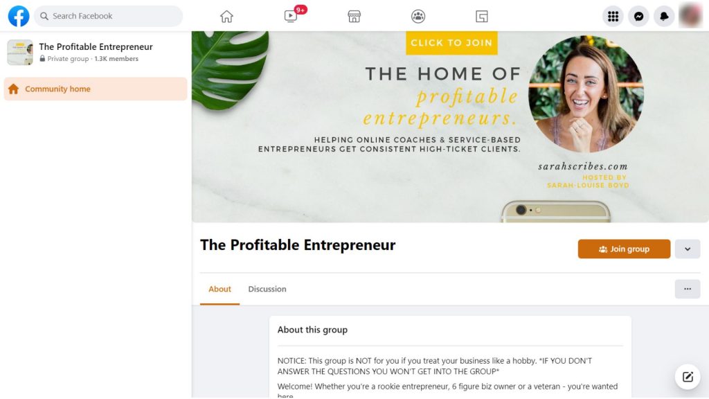 The profitable entrepreneur - Best Facebook Groups for Entrepreneurs