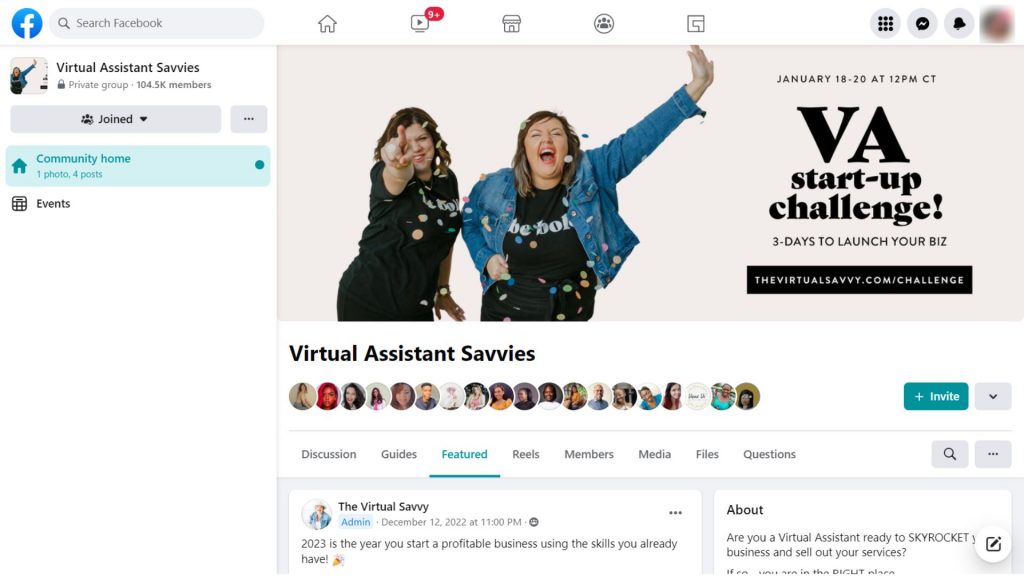 Virtual Assistant Savvies - Best Facebook Groups for Entrepreneurs