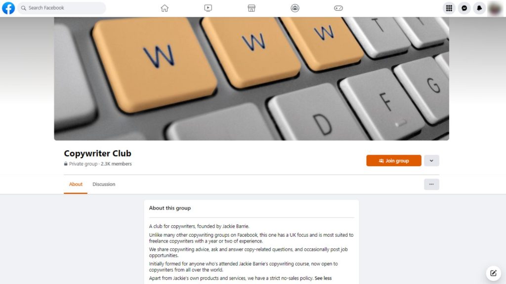 Copywriter Club - Best Facebook Groups for Copywriters