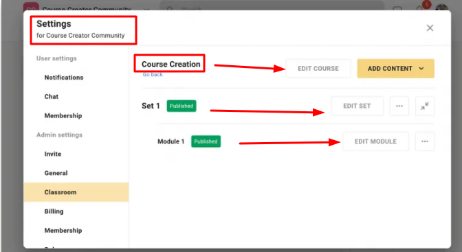 Course settings - skool.com review