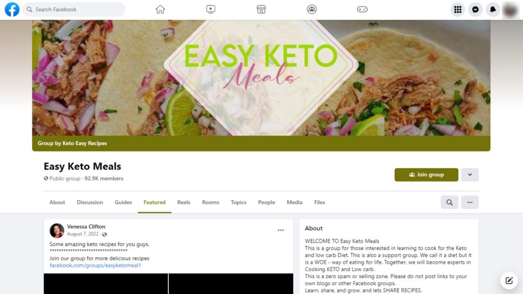 Easy Keto Meals - Best Keto Facebook Groups