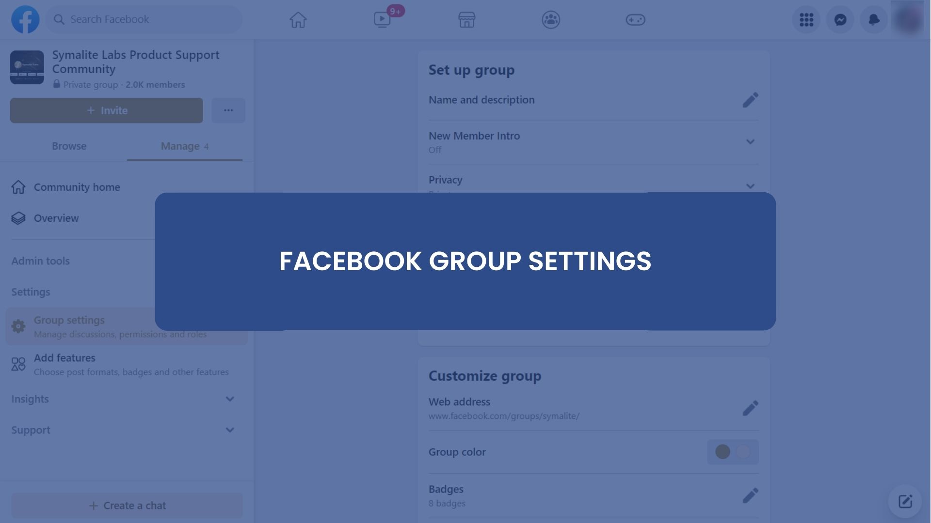 Facebook Group Settings
