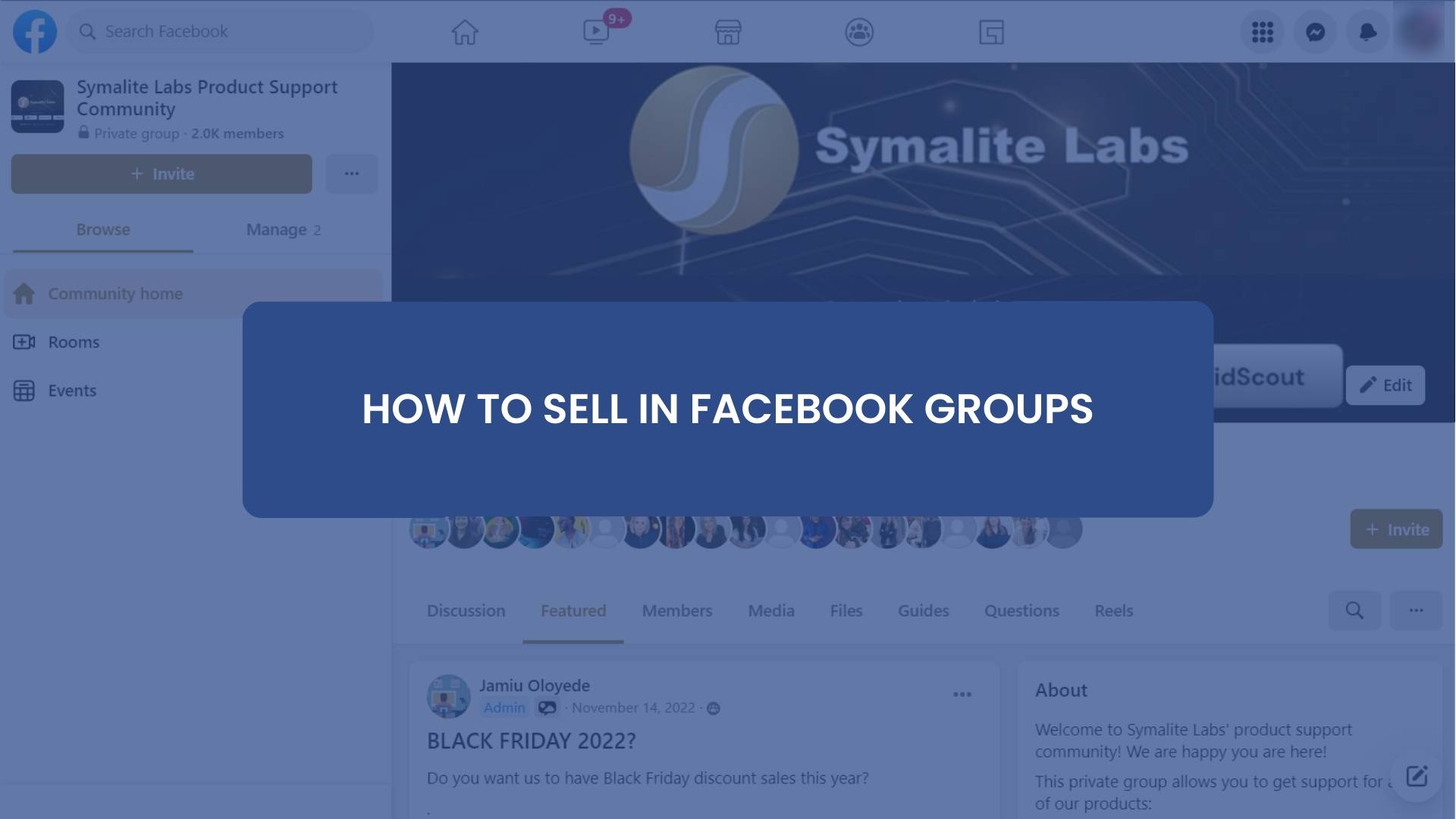 How to sell in Facebook Groups