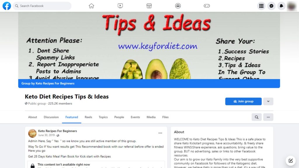 Keto Diet Recipes Tips & Ideas - Best Keto Facebook Groups