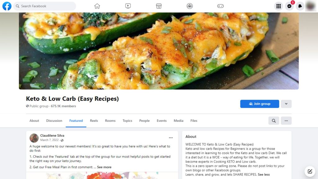 Keto & Low Carb (Easy Recipes) - Best Keto Facebook Groups