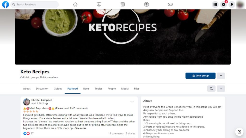 Keto Recipes - Best Keto Facebook Groups