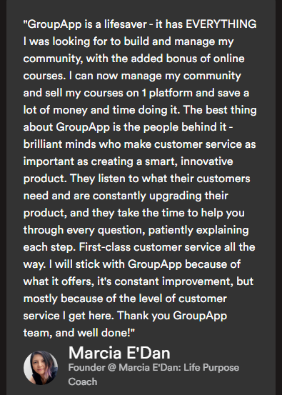 groupapp review - testimonial 4